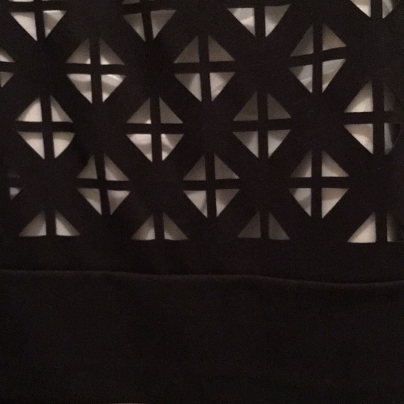Laundry by Shelli Secal black lattice detail skirt - Picture 2 of 7